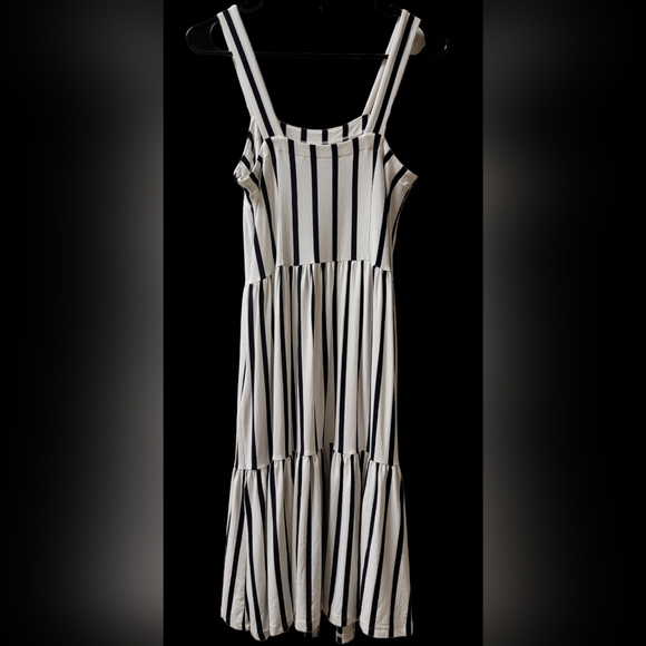 Loft Tiered Striped Dress - Picture 5 of 7